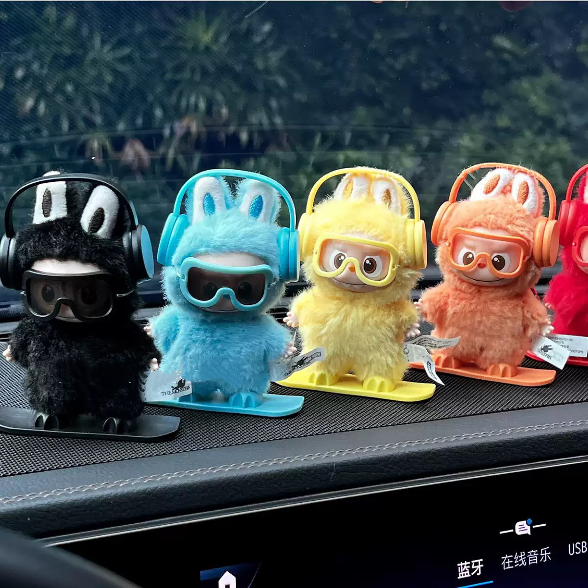 labubu4.0心底密码滑雪板套装摆件拉布布四代娃衣车载展示配装饰,淘宝优惠券,粉丝福利购,淘宝优惠卷