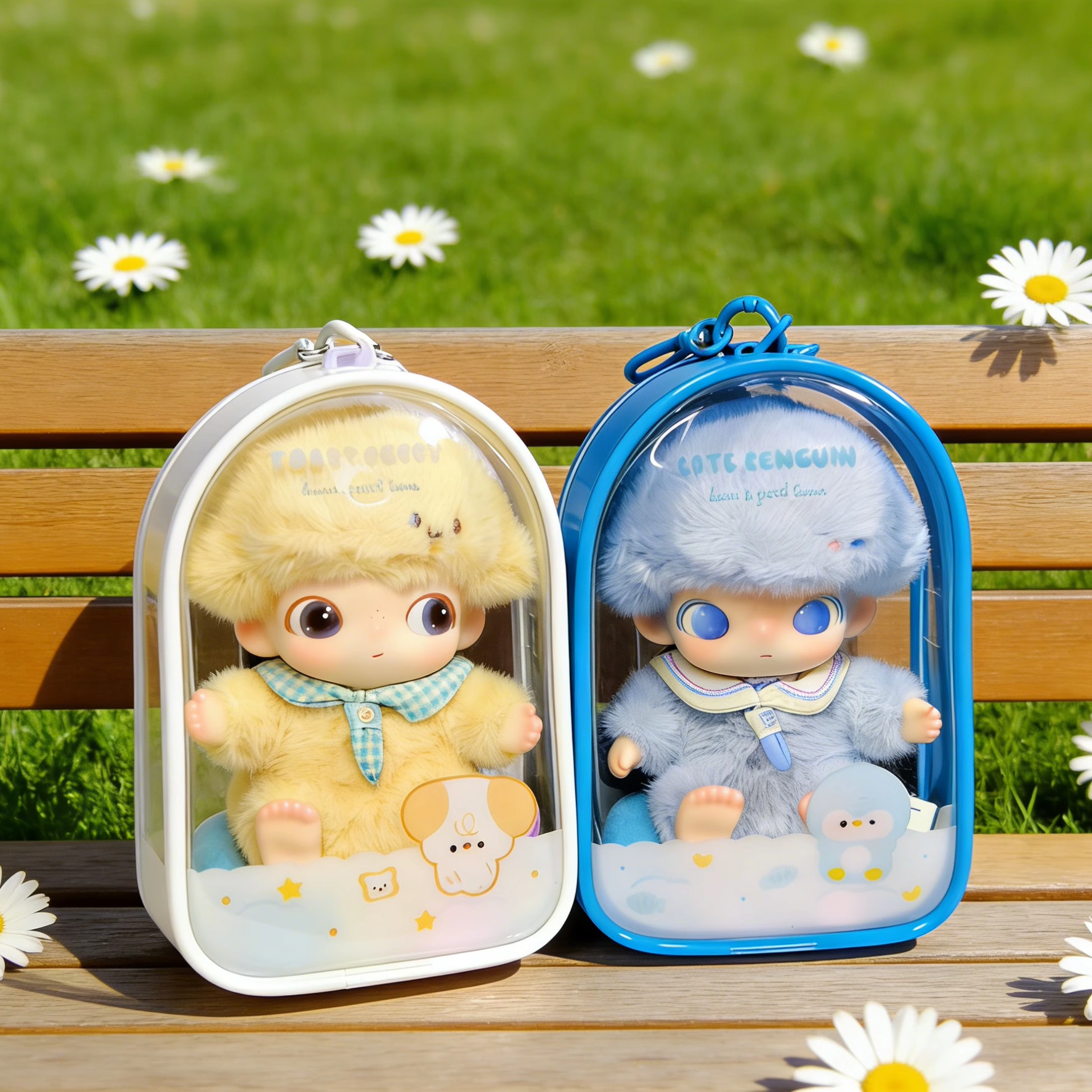 泡泡玛特dimoo新生日记娃包保护套15cm仓包原创加厚外出遛娃包挂,淘宝优惠券,粉丝福利购,淘宝优惠卷