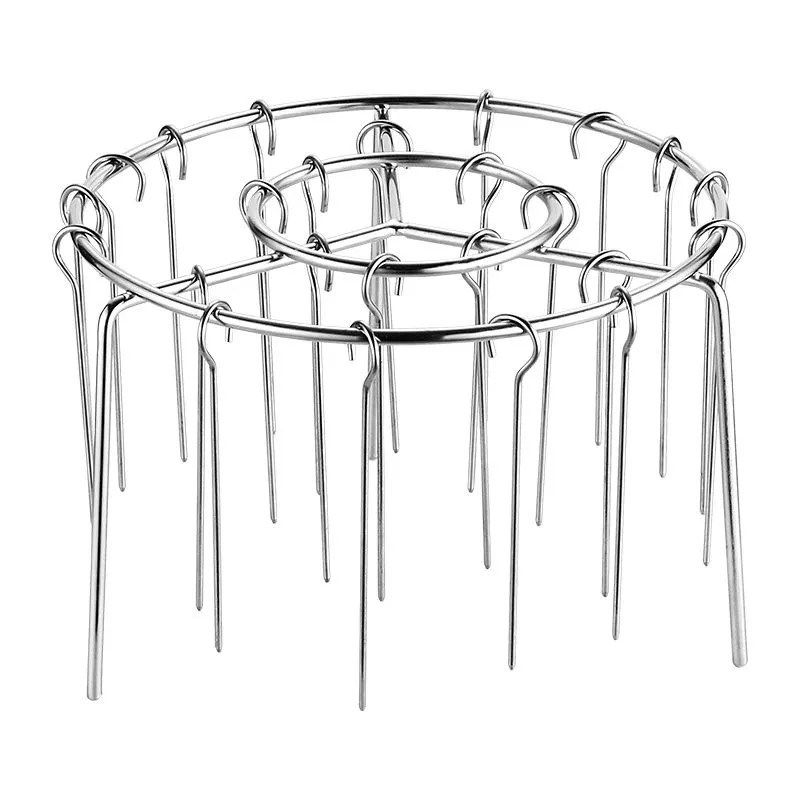 不锈钢烤肉架空气炸锅立式304烤架专用圆形烧烤家用烤箱厨房烤串,淘宝优惠券,粉丝福利购,淘宝优惠卷