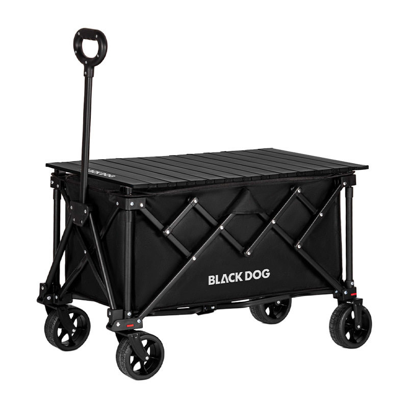Blackdog黑狗戶外山亘2.0營地車野營手推車大容量帶桌板摺疊露營,淘宝优惠券,粉丝福利购,淘宝优惠卷