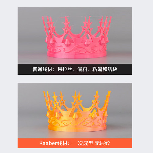 Kaaber3D打印耗材PLA金属色适用拓竹3d打印机创想三维韧性增强线材可降解材质1kg线径1.75mm多颜色FDM - 图2
