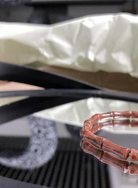 三石竹报平安青白玉竹结手链绿竹古风首饰复古女超细手工小众手环