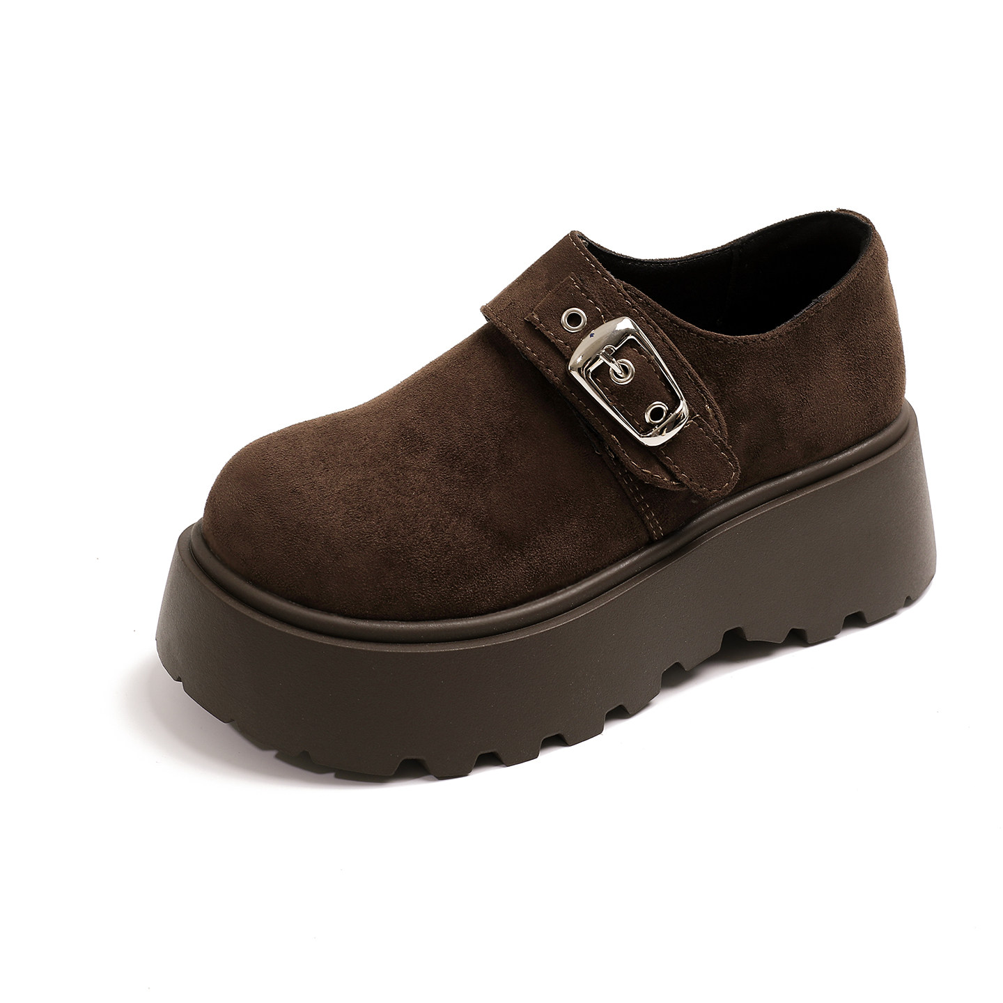 厚底增高全包勃肯鞋女款2025秋冬新款复古一脚蹬懒人松糕乐福单鞋,淘宝优惠券,粉丝福利购,淘宝优惠卷