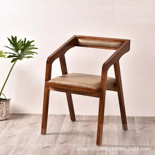 餐椅咖啡厅室餐饮店用椅子家用摄影靠背椅 - 图0