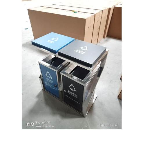 户外垃圾桶不锈钢分类垃圾箱可定做三四分类垃圾桶厂家直销 - 图1