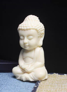 创意静心禅意小佛摆件Q版如来茶几书房小沙弥车载保平安装饰摆放