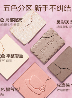 调色师皮可熊元气简妆综合盘修容