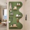 Solid wood hole board custom entry entrance wall storage rack partition hanging board display rack wall wall storage rack