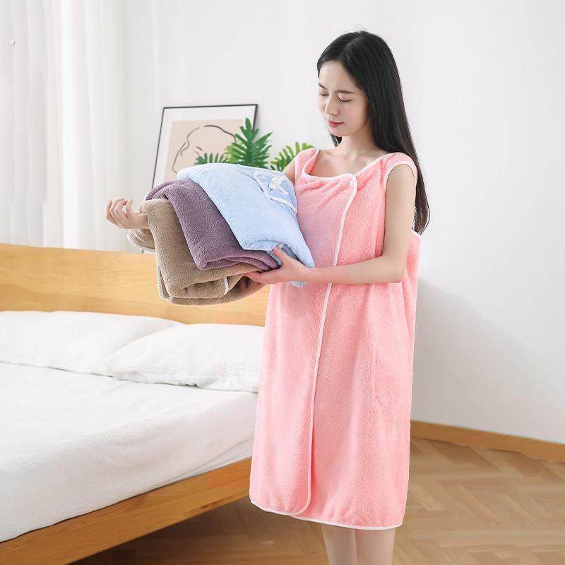 浴巾女可穿可裹夏家用非纯棉吸水速干不掉毛网红浴裙可爱抹胸浴袍,淘宝优惠券,粉丝福利购,淘宝优惠卷