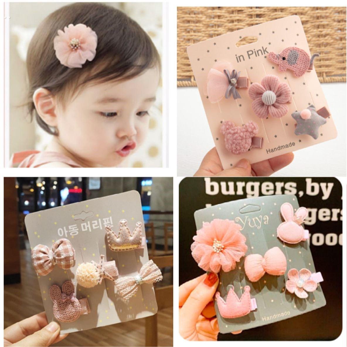 小月龄胎毛夹婴儿发夹小月龄掐子发卡碎发别刘海的小卡子头饰可爱 - 图2