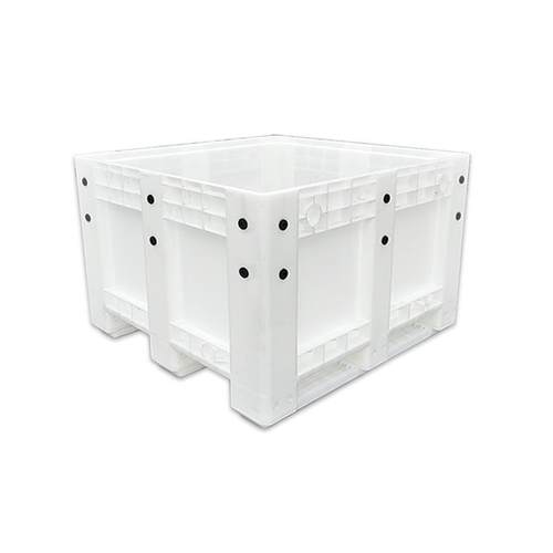 加厚闭式塑料卡板箱白色叉车托盘箱汽车配件转运箱大型养殖塑料箱 - 图3