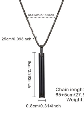 冥想正念项链调节呼吸缓压力饰品不锈钢项链吊环口哨吊坠