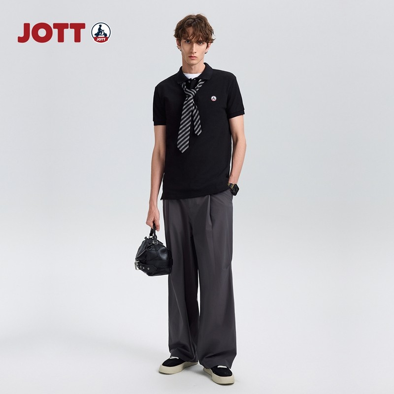 JOTT男士POLO衫短袖T恤运动休闲百搭时尚简约舒适翻领潮流Polo衫,淘宝优惠券,粉丝福利购,淘宝优惠卷