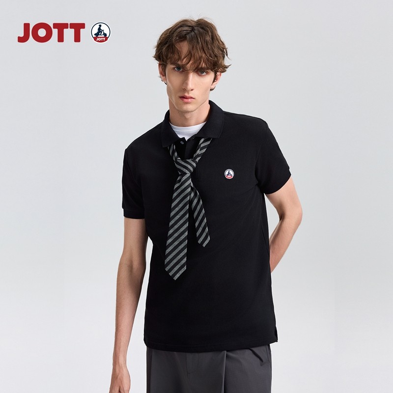 JOTT男士POLO衫短袖T恤运动休闲百搭时尚简约舒适翻领潮流Polo衫,淘宝优惠券,粉丝福利购,淘宝优惠卷