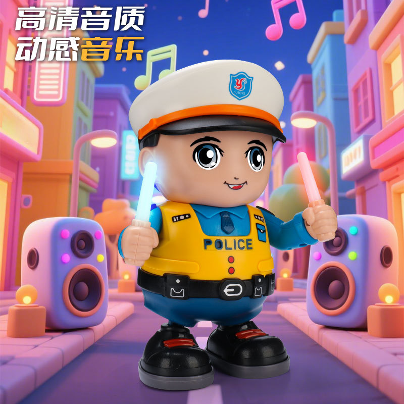 宝宝0-12个月益智5两岁儿童声光跳舞警察玩具3-4-6岁小男孩子礼物 - 图1