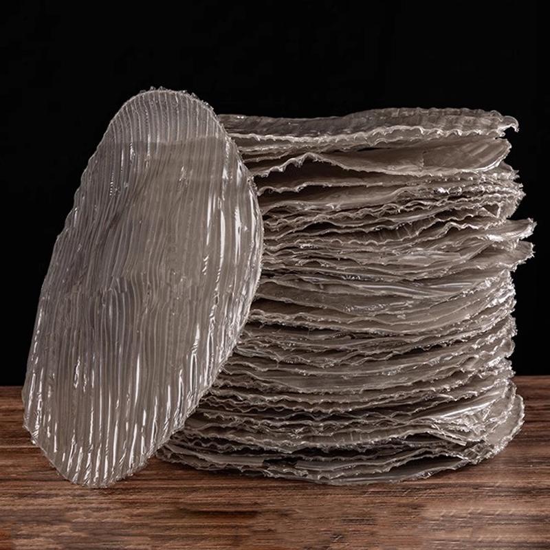 纯手工红薯粉皮山东特产正宗农家大圆粉皮干货地瓜小圆粉皮大拉皮 - 图2