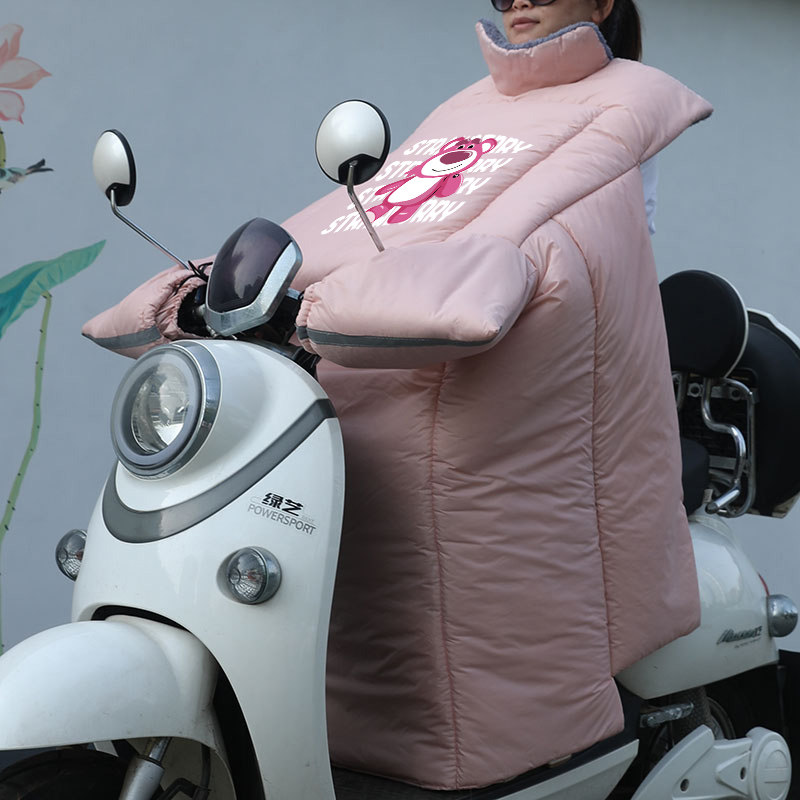 电动机车挡风被冬季加绒加厚加大电动自行车电动车水晒罩挡风衣,淘宝优惠券,粉丝福利购,淘宝优惠卷