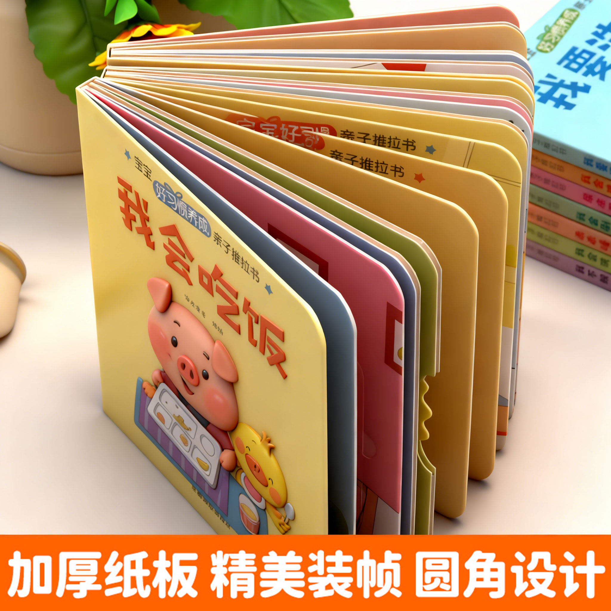 幼儿童启蒙3d立体翻翻书0到3岁宝宝认知早教绘本婴儿推拉书机关书,淘宝优惠券,粉丝福利购,淘宝优惠卷
