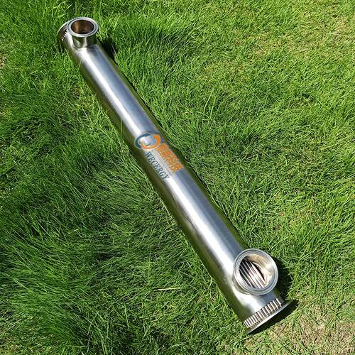 WECERGY小型壳管式单管板换热器316L不锈钢卫生级单管板冷凝器 - 图1