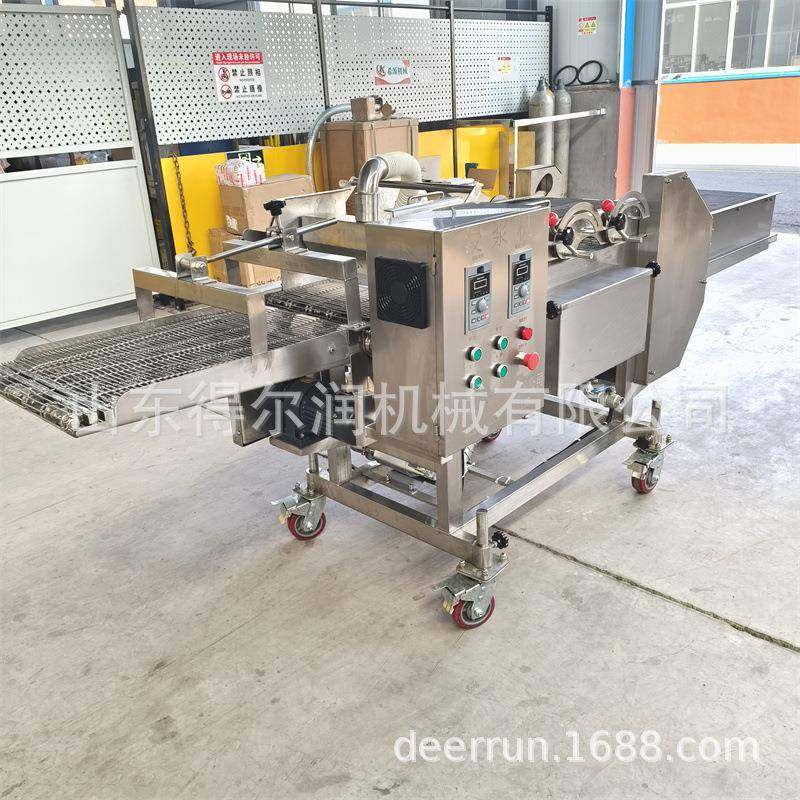 肉丸子上浆机 浓浆挂糊机器 双层网带夹覆 多种型号 304不锈钢,淘宝优惠券,粉丝福利购,淘宝优惠卷