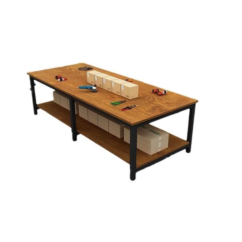 工作台双层快递打包台包装桌流水线操作台车间工厂装配检验实验台,淘宝优惠券,粉丝福利购,淘宝优惠卷