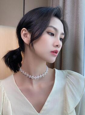 儿童韩版珍珠项炼 炼 轻奢礼服演出配饰小公主超仙小孩生日女童首