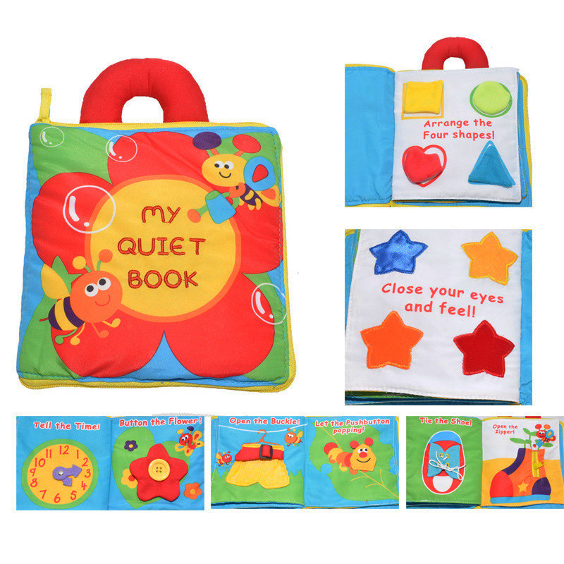 婴儿玩具0-岁益智幼儿立体宝宝布书 玩具书早教撕不烂带响纸布书,淘宝优惠券,粉丝福利购,淘宝优惠卷