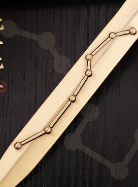 黄铜道家法器北斗七星剑睚眦小铜剑迷你家居玄关装饰品