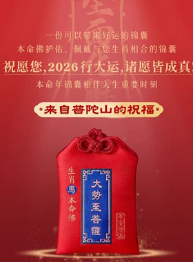 普陀山直发2026年太岁锦囊