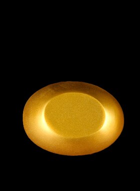 铜蛋形元宝 实心铜元宝 沙金色铜实心元宝