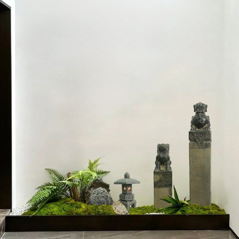 仿真拴马柱玻璃钢中式庭院造景招财栓马桩室内外庭院假山陈设,淘宝优惠券,粉丝福利购,淘宝优惠卷