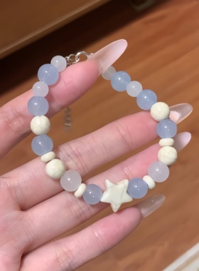 可爱星星手链ins风小清新串珠手串森系高颜值百搭情侣闺蜜手饰