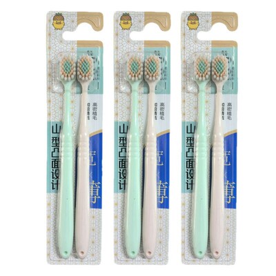 wtb山形型凸面牙刷软毛2支