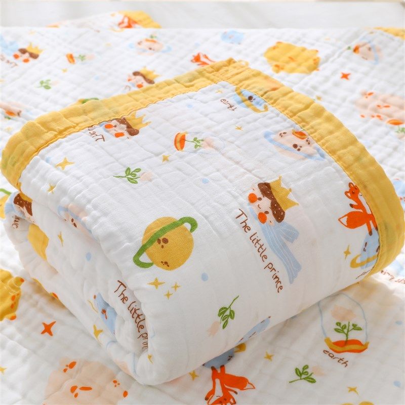 【婴幼儿浴巾】A类六层纯棉纱布儿童盖毯宝宝洗澡裹巾婴童毛巾被,淘宝优惠券,粉丝福利购,淘宝优惠卷