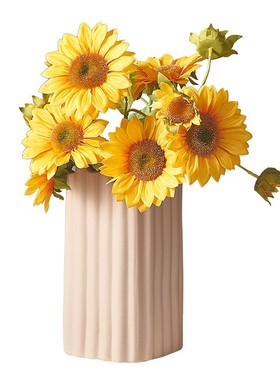 北欧简约陶瓷花瓶摆件客厅干花插花创意电视柜家餐桌家居装饰摆设