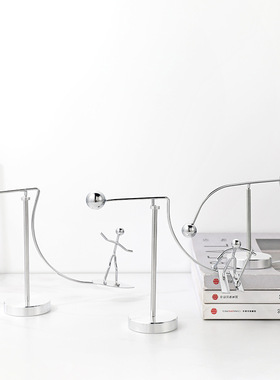 平衡摇摆人滑雪不倒小人桌面客厅摆件学生同学毕业节日老师礼物