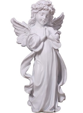 北欧小天使人物雕像复古仿石膏少女家居客厅桌面装饰品摆件设礼物