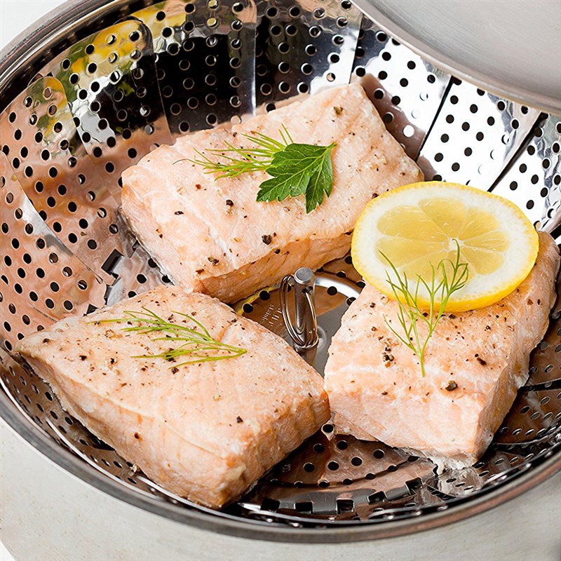 家用不锈钢折叠蒸屉蒸格蒸架蒸笼 莲花片蒸锅篦子沥水 小笼包蒸笼 - 图0