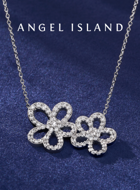 ANGELISLAND天使岛花朵毛衣项链