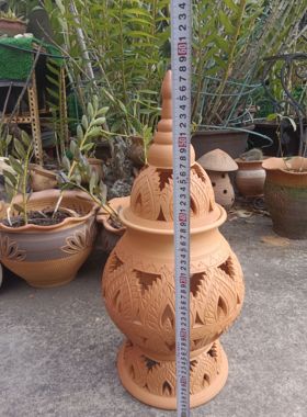 西双版纳全手工陶雕宫灯装饰摆件东南亚小院客栈景区公园小区灯饰