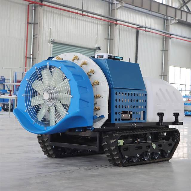 Remote-controlled orchard spraying machine that can be operated remotely