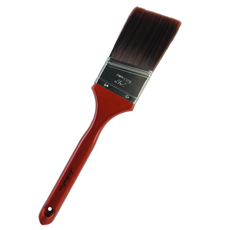 高级艺术漆斜角刷红色长柄斜口刷边角刷艺术漆斜毛刷油漆修边工具 - 图3