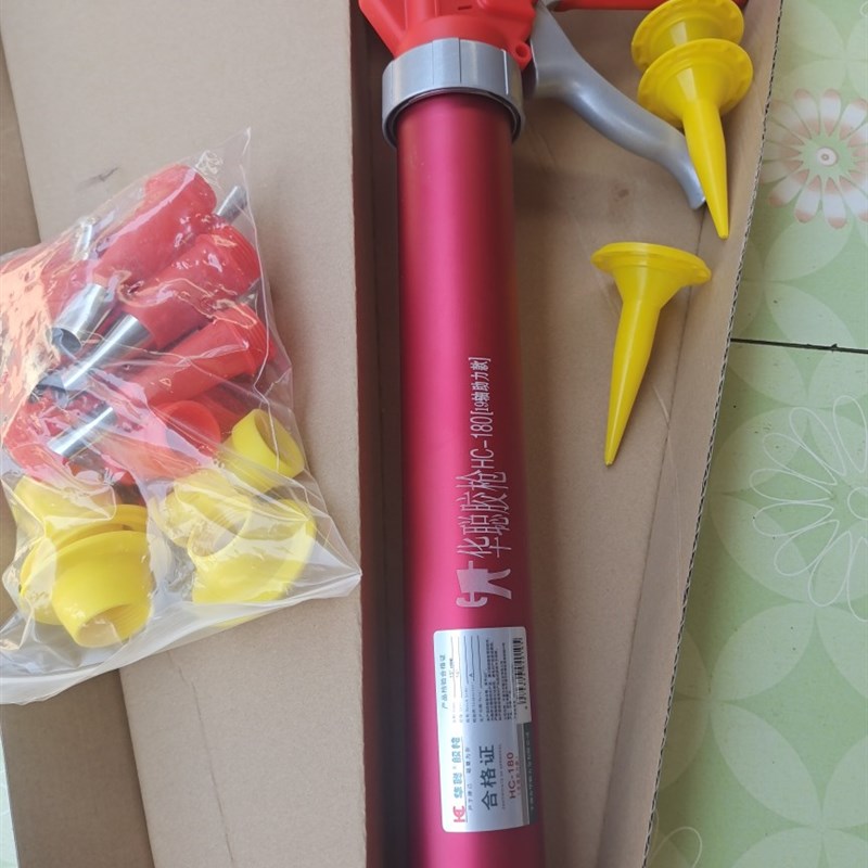 华聪新款华聪19轴结构胶枪HC-180结构胶枪玻璃胶枪 - 图0