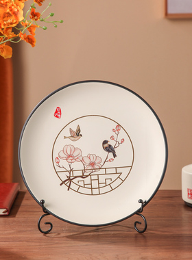 家居装饰品新中式陶瓷三件套客厅电视柜酒柜玄关装饰罐子高端