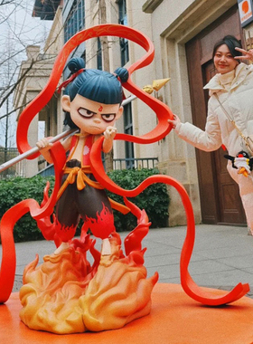 定制哪吒魔童闹海降世玻璃钢雕塑卡通敖丙影院商场动漫人物大摆件