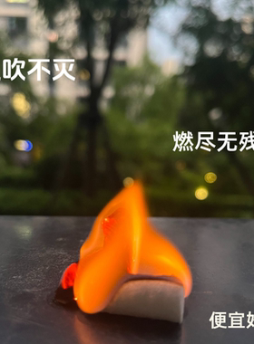 引火棉棒轻便易携带不惧风吹耐烧