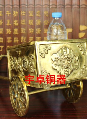 宇卓铜器纯铜马拉车一 二 三 四 五 六 七 八 九 马拉车摆件