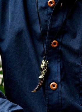 鬼吹灯摸金符吊坠盗墓笔记男女项链树脂牙饰品胡八一同款挂件配饰