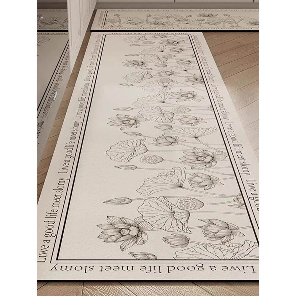 German home kitchen floor mats are oil-proof, anti-slip, water-absorbent, wipeable and washable carpets, long-term stain-resistant