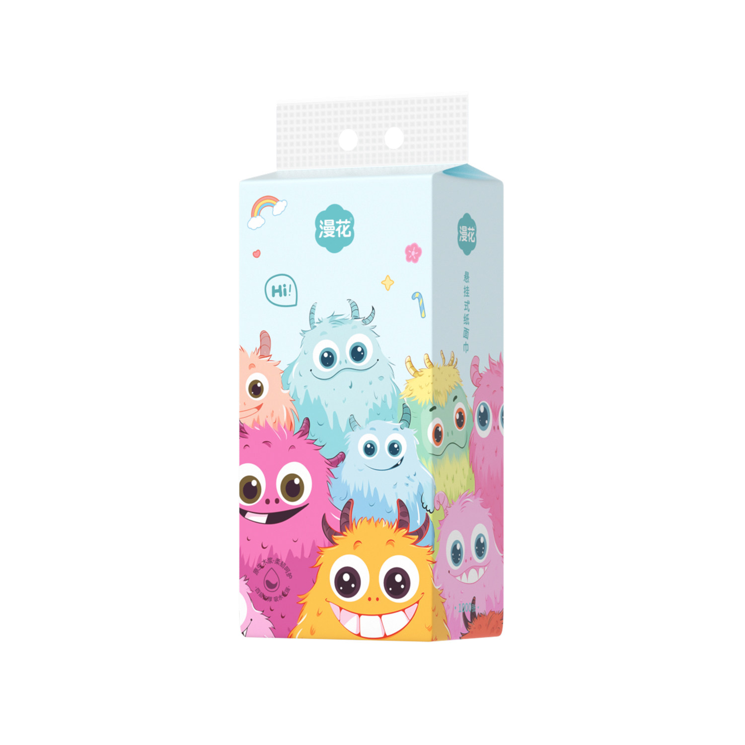 漫花悬挂式抽纸巾原生木浆卫生纸家用实惠装擦手面巾纸抽宿舍厕纸